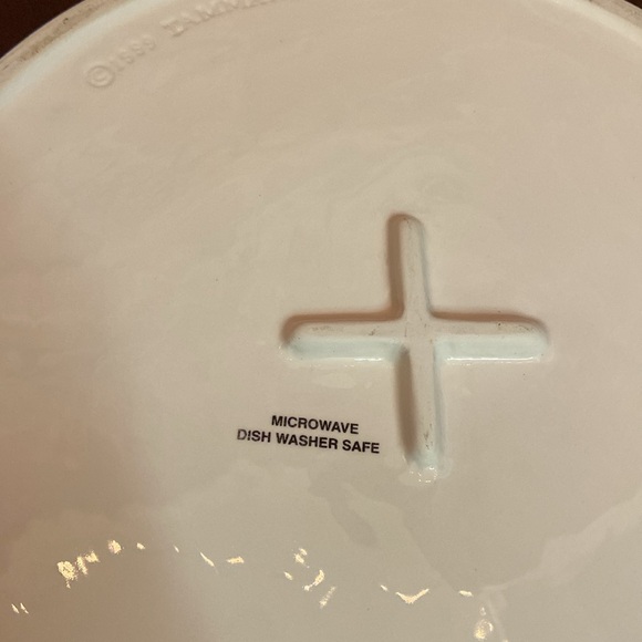 Tammany Devine Vtg Snowman Dish - EUC 9.5in diameter Ceramic - Picture 7 of 8